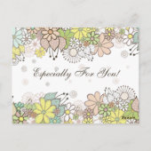 Geschenkgutschein-Store-Visitenkarte Postkarte (Rückseite)