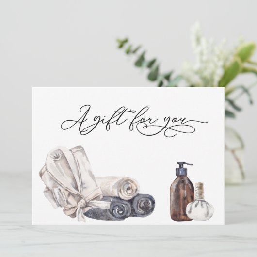 Geschenkgutschein Tag Wellness-Center Salon Massag (Stehend Vorderseite)