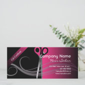 Geschenkgutschein trendfarben und rosa Design (Stehend Vorderseite)