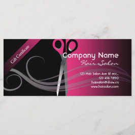 Geschenkgutschein trendfarben und rosa Design