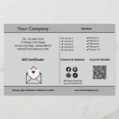 Geschenkgutschein und Bonus Mutter-Tag-Werbeaktion Flyer (Hinten)