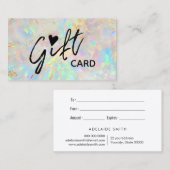 Geschenkgutschein Visitenkarte (Vorne/Hinten)