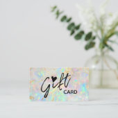 Geschenkgutschein Visitenkarte (Stehend Vorderseite)