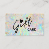 Geschenkgutschein Visitenkarte (Vorderseite)