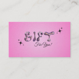 Geschenkgutschein Visitenkarte