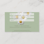 Geschenkgutschein Visitenkarte (Rückseite)