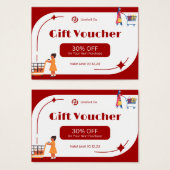 Geschenkgutschein-Visitenkarte (Vorne & Hinten)