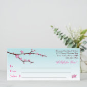 Geschenkgutschein von Cherry Blossom (Stehend Vorderseite)