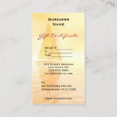 Geschenkgutschein-Vorlage Geschäftskarte Rabattkarte (Rückseite)