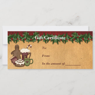 Geschenkgutschein-Weihnachts-Business-Rackkarte