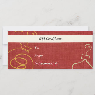 Geschenkgutschein-Weihnachts-Business-Rackkarte
