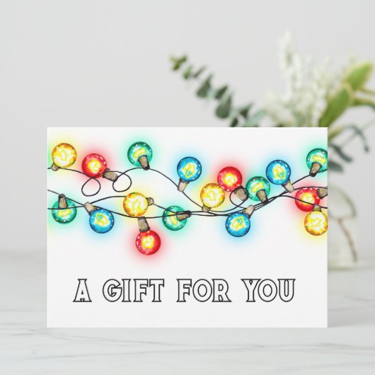 Geschenkgutschein Weihnachtsfeiertage (Stehend Vorderseite)