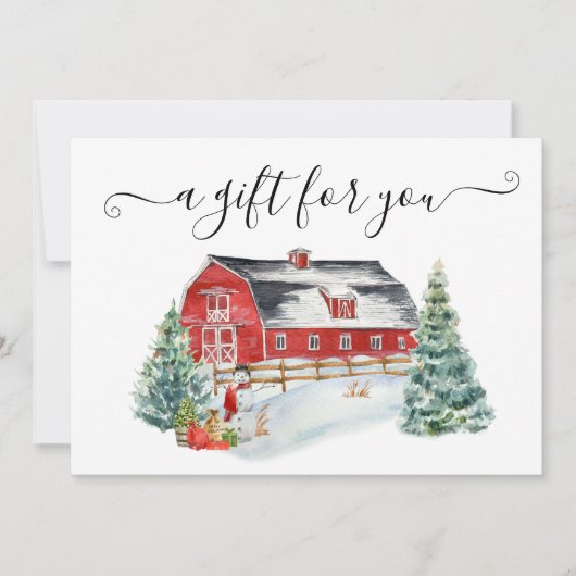 Geschenkgutschein Weihnachtsfest (Vorderseite)