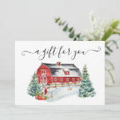 Geschenkgutschein Weihnachtsfest (Stehend Vorderseite)