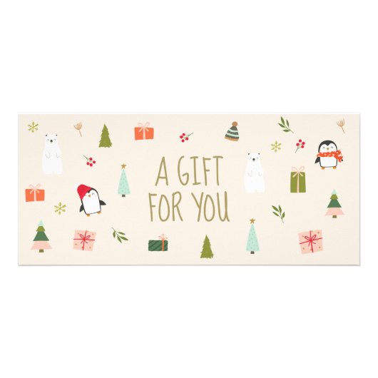 Geschenkgutschein Werbekarte (Vorne)