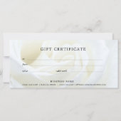 Geschenkgutschein "White Rose Floral" (Rückseite)