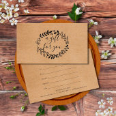Geschenkgutschein "Woodland Garland Rustic Kraft"