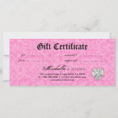 Geschenkgutschein Zebra Pink Leopard (Rückseite)
