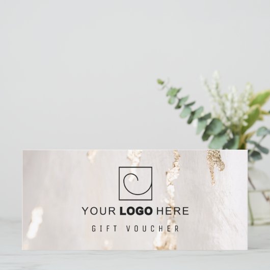 Geschenkgutschein/Zertifikat für klassische modern (Stehend Vorderseite)