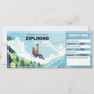 Geschenkgutschein, Zipline-Ticket Einladung