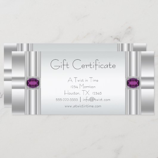 Geschenkgutscheine (Vorne/Hinten)