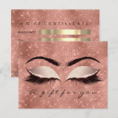 Geschenkgutscheine Augen Rose Pinselstrich Postkarte (Vorne/Hinten)