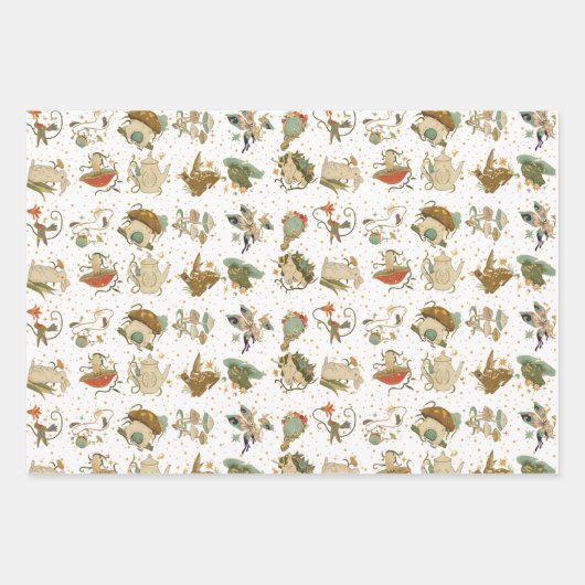 Geschenkgutscheine aus magischem Holz (3) Geschenkpapier Set (Vorderseite 3)