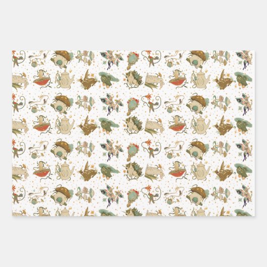 Geschenkgutscheine aus magischem Holz (3) Geschenkpapier Set (Vorderseite 2)