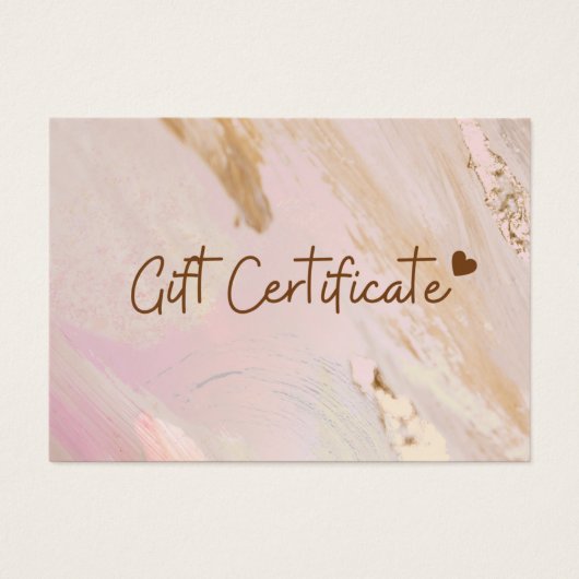 Geschenkgutscheine aus Minimalistischem Marmor (Vorderseite)
