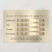 Geschenkgutscheine Champaigne Lash Schönheitspfleg (Rückseite)