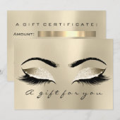 Geschenkgutscheine Champaigne Lash Schönheitspfleg (Vorne/Hinten)