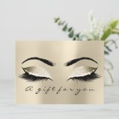 Geschenkgutscheine Champaigne Lash Schönheitspfleg (Stehend Vorderseite)