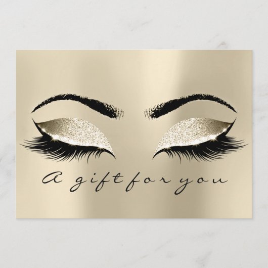 Geschenkgutscheine Champaigne Lash Schönheitspfleg (Vorderseite)