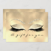 Geschenkgutscheine Champaigne Lash Schönheitspfleg (Vorne/Hinten)