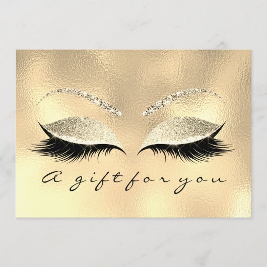 Geschenkgutscheine Champaigne Lash Schönheitspfleg (Vorderseite)