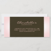 Geschenkgutscheine Friseur Hübsche Frau Rosa (Rückseite)