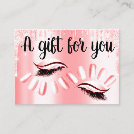 Geschenkgutscheine Frisur Stylist Nails Candy Trop Visitenkarte