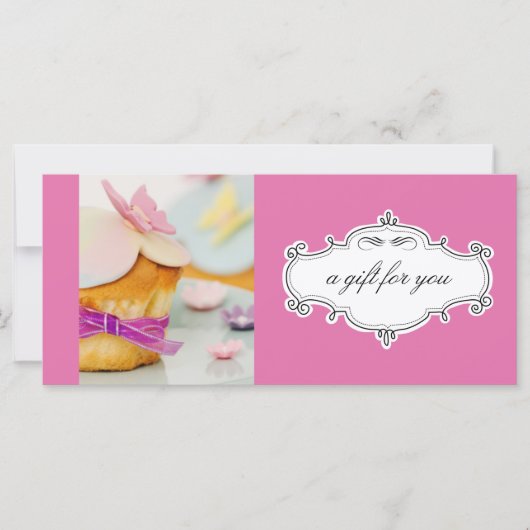 Geschenkgutscheine für Bäckereien oder Cupcake (Vorderseite)