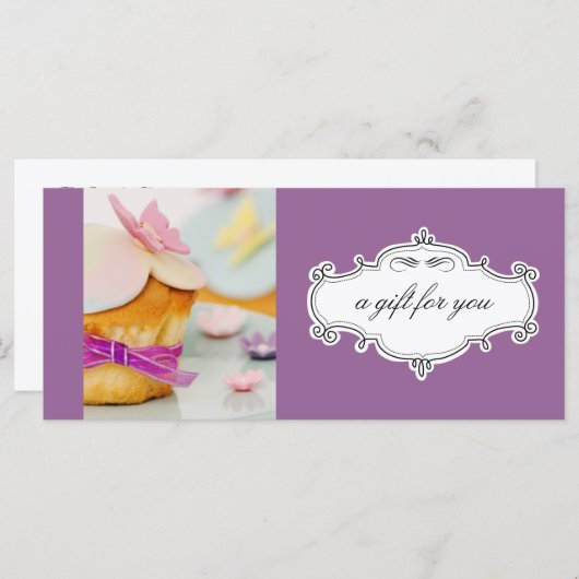 Geschenkgutscheine für Bäckereien oder Cupcake (Vorne/Hinten)