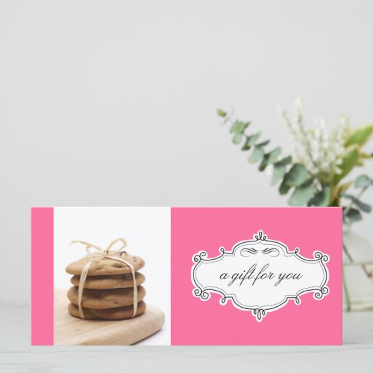 Geschenkgutscheine für Bäckereien oder Kochgeschen (Stehend Vorderseite)
