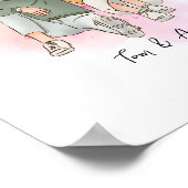 Geschenkgutscheine für Cartoon Valentinstag Poster (Ecke)