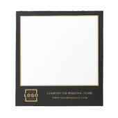 Geschenkgutscheine für das Logo Notizblock (Vorderseite)