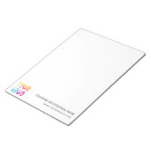 Geschenkgutscheine für das Logo Notizblock (angewinkelt)