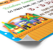 Geschenkgutscheine für den Flyer eines Schulkarton Poster (Ecke)