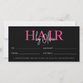 Geschenkgutscheine für den Friseursalon (Rückseite)