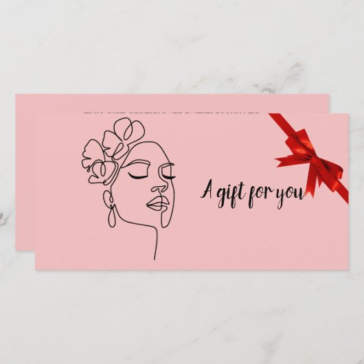 Geschenkgutscheine für den Schönheitssalon (Vorne/Hinten)