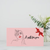 Geschenkgutscheine für den Schönheitssalon (Stehend Vorderseite)