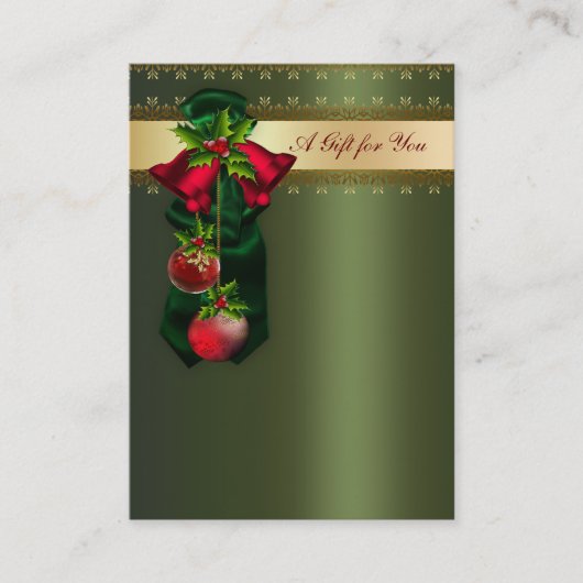 Geschenkgutscheine für Firmenfeiertage Rabattkarte (Vorderseite)