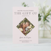 Geschenkgutscheine für Fotografen Dankeskarte (Stehend Vorderseite)