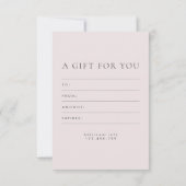 Geschenkgutscheine für Fotografen Dankeskarte (Rückseite)